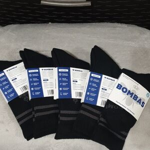 NWOT Bombas Men's Black and Gray Casual Socks (5 Pairs)